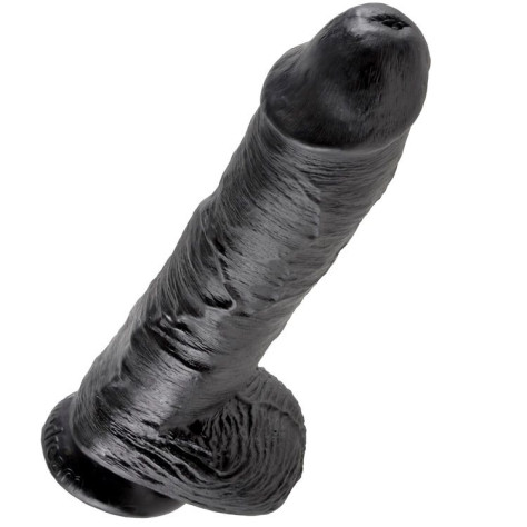 KING COCK 10" PENE REALISTICO NEGRO 26.5 CM