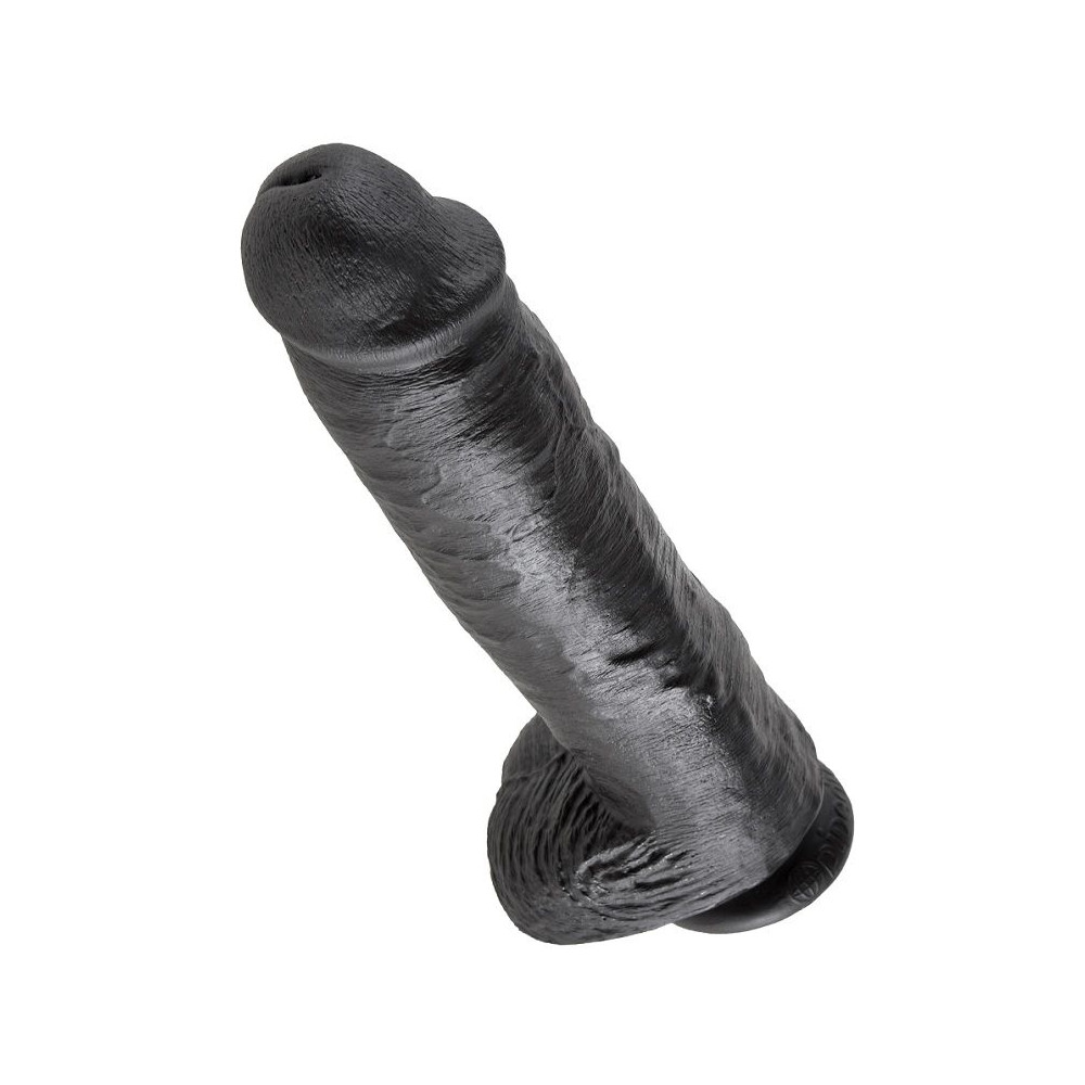 KING COCK 11" PENE REALISTICO NEGRO 28 CM