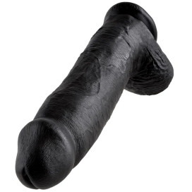 KING COCK 12" PENE REALISTICO NEGRO 30.48 CM