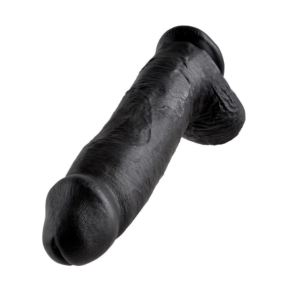 KING COCK 12" PENE REALISTICO NEGRO 30.48 CM