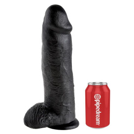 KING COCK 12" PENE REALISTICO NEGRO 30.48 CM