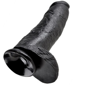 KING COCK 12" PENE REALISTICO NEGRO 30.48 CM