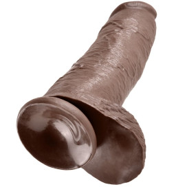 KING COCK 12" PENE REALISTICO MARRON 30.48 CM