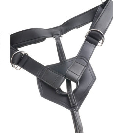 KING COCK HARNESS CON PENE REALISTICO MARRON 20.3 CM