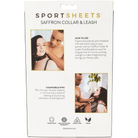 SPORTSHEETS COLLIER ET LAISSE SAFRAN