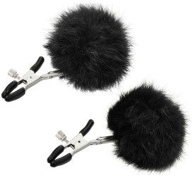 SPORTSHEETS FUR NIPPLE CLIPS NOIR