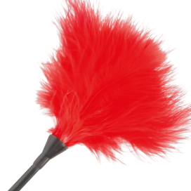 PLUME ROUGE FONCÉ 42CM