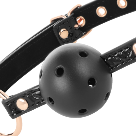 BEGME BLACK EDITION BALL GAG CUIR VEGAN