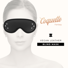 MASQUE AVEUGLE EN CUIR VEGAN COQUETTE CHIC DESIRE FANTASY