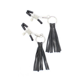 PINCES À TÉTONS OHMAMA FETISH PU TASSEL