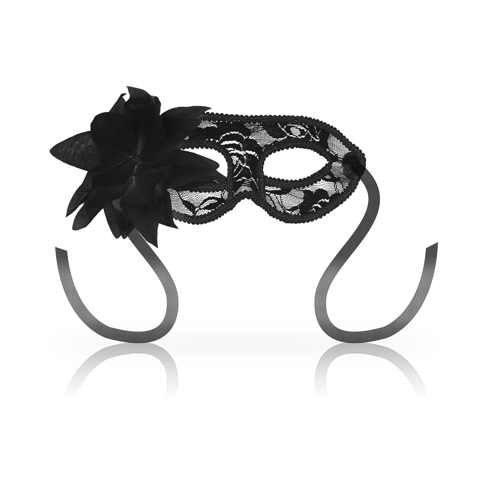 OHMAMA MASQUES DENTELLE ET FLEUR - NOIR