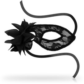 OHMAMA MASQUES DENTELLE ET FLEUR - NOIR