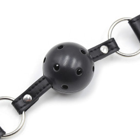 OHMAMA FETISH BALL GAG RESPIRANT AVEC PINCES À TÉTONS