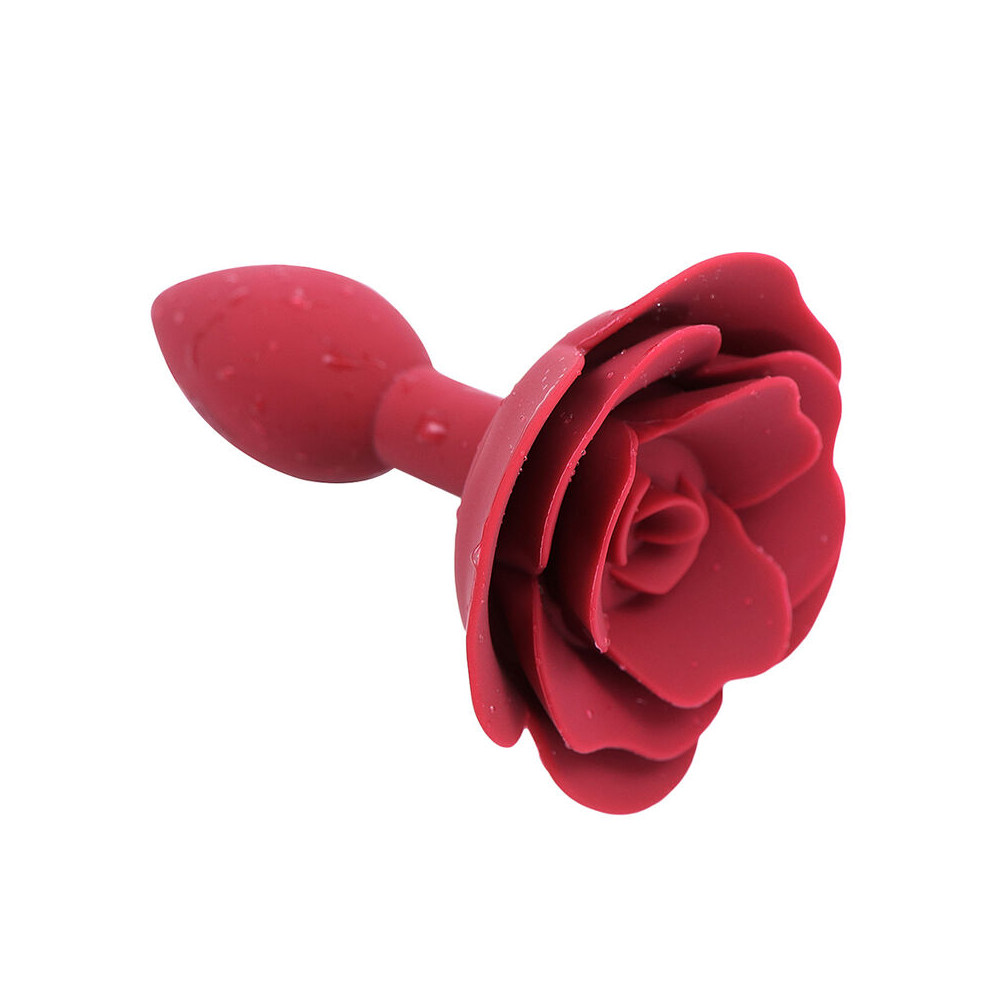 PLUG ANAL EN SILICONE OHMAMA FETISH ROSE - ROUGE