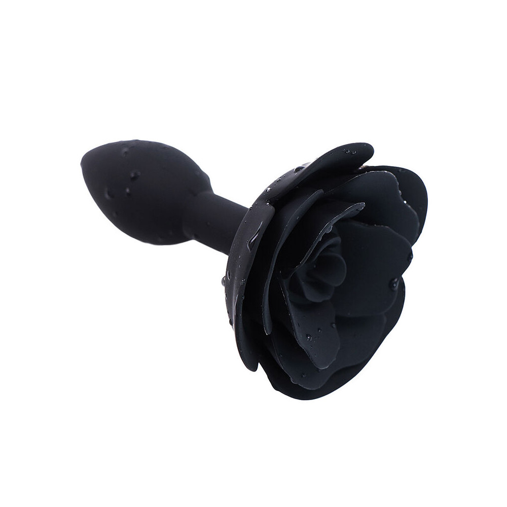 PLUG ANAL EN SILICONE OHMAMA FETISH ROSE - NOIR