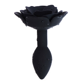 PLUG ANAL EN SILICONE OHMAMA FETISH ROSE - NOIR