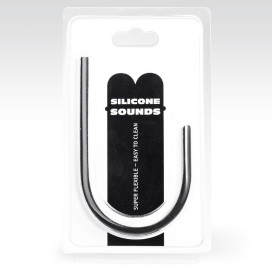 SONDE URÉTRALE EN SILICONE TOUT NOIR 6MM