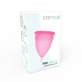 COUPE MENSTRUELLE STERCUP TAILLE L ROSE SILICONE FDA