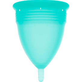 COUPE MENSTRUELLE STERCUP TAILLE L AQUAMARINE COULEUR FDA SILICONE