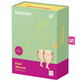 SATISFYER FEEL SECURE KIT COPA MENSTRUAL NARANJA 15+20 ML