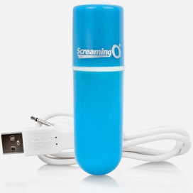 SCREAMING O BULLET VIBRANT RECHARGEABLE VOOOM BLEU