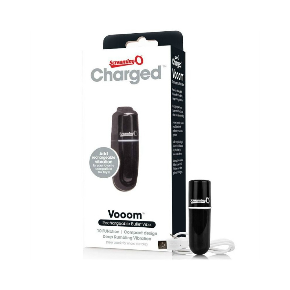 SCREAMING O BULLET VIBRANT RECHARGEABLE VOOOM NOIR