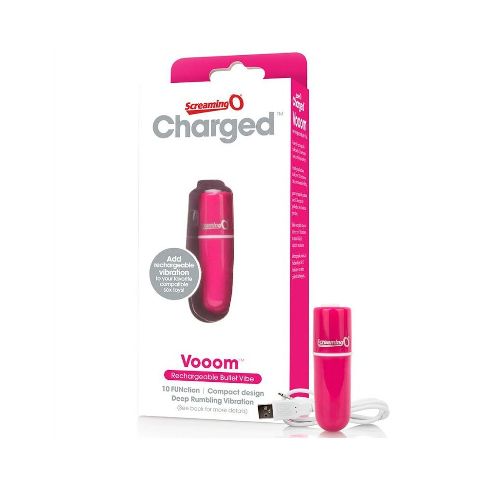 SCREAMING O BULLET VIBRANT RECHARGEABLE VOOOM ROSE