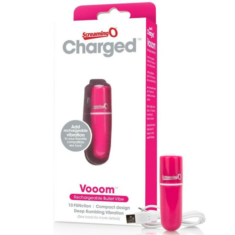 SCREAMING O BULLET VIBRANT RECHARGEABLE VOOOM ROSE