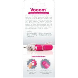 SCREAMING O BULLET VIBRANT RECHARGEABLE VOOOM ROSE