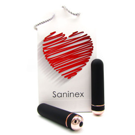 SANINEX ORGASMIC ELEGANCE - NOIR ET OR 13 CM