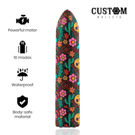 BULLETS PERSONNALISÉS BULLET RECHARGEABLE FLORAL 10 INTENSITIES