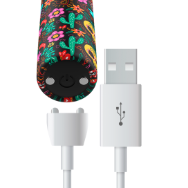 BULLETS PERSONNALISÉS BULLET RECHARGEABLE FLORAL 10 INTENSITIES