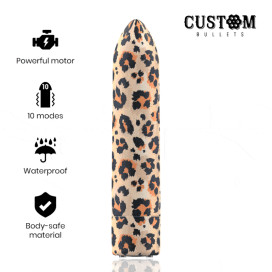 BULLETS PERSONNALISÉS BULLET RECHARGEABLE LEOPARD 10 INTENSITIES