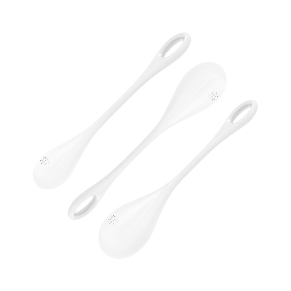 ENSEMBLE D''ENTRAÎNEMENT SATISFYER YONI POWER 1 - BLANC