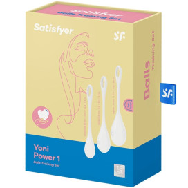 ENSEMBLE D''ENTRAÎNEMENT SATISFYER YONI POWER 1 - BLANC