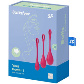 ENSEMBLE D''ENTRAÎNEMENT SATISFYER YONI POWER 1 - ROUGE