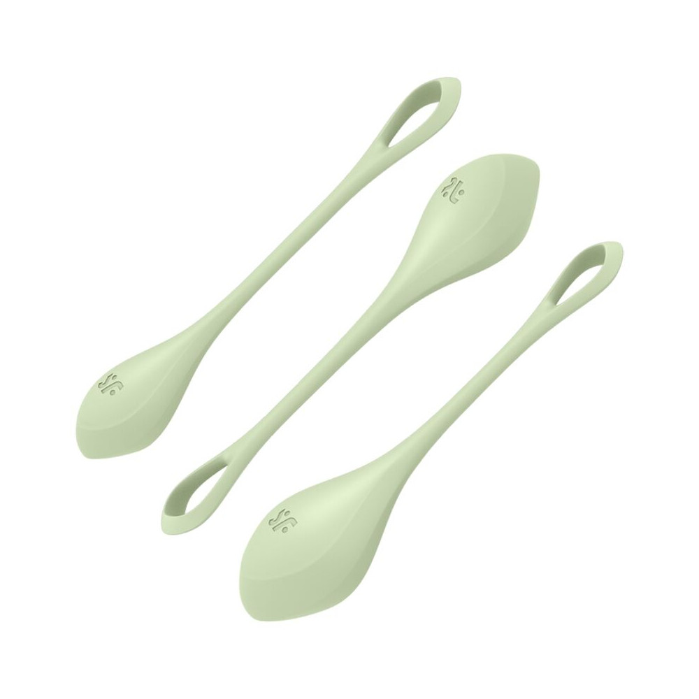 ENSEMBLE D''ENTRAÎNEMENT SATISFYER YONI POWER 2 - VERT