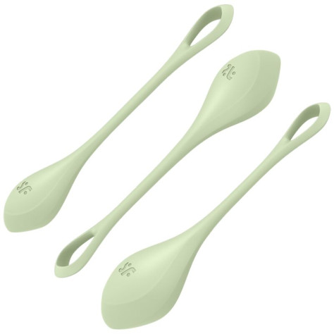 ENSEMBLE D''ENTRAÎNEMENT SATISFYER YONI POWER 2 - VERT