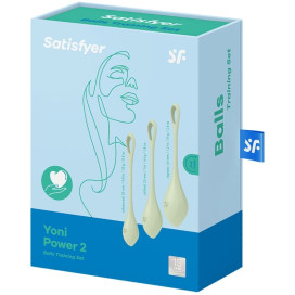 ENSEMBLE D''ENTRAÎNEMENT SATISFYER YONI POWER 2 - VERT