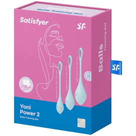 ENSEMBLE D''ENTRAÎNEMENT SATISFYER YONI POWER 2 - BLEU