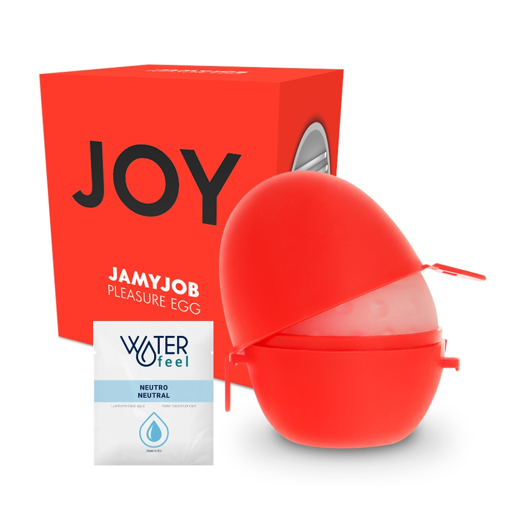 JAMYJOB EGG MASTURBATOR RED VERSION DISCRETT