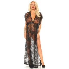 LEG AVENUE ENSEMBLE DE DEUX PIÈCES ROBE EN DENTELLE ET String XL