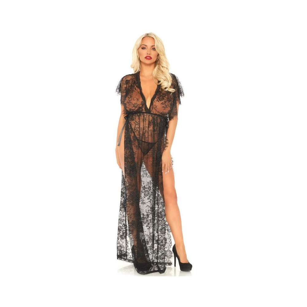 LEG AVENUE ENSEMBLE DE DEUX PIÈCES ROBE EN DENTELLE ET String XL