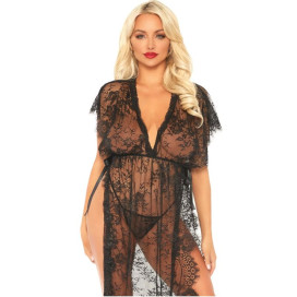 LEG AVENUE ENSEMBLE DE DEUX PIÈCES ROBE EN DENTELLE ET String XL