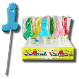 DIABLO PICANTE - GUMMY LOLLIPOP PENIS MIXTE