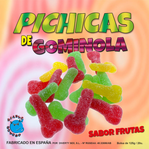 DIABLO PICANTE - FRUITS DE PÉNIS GOMMÉS AU SUCRE