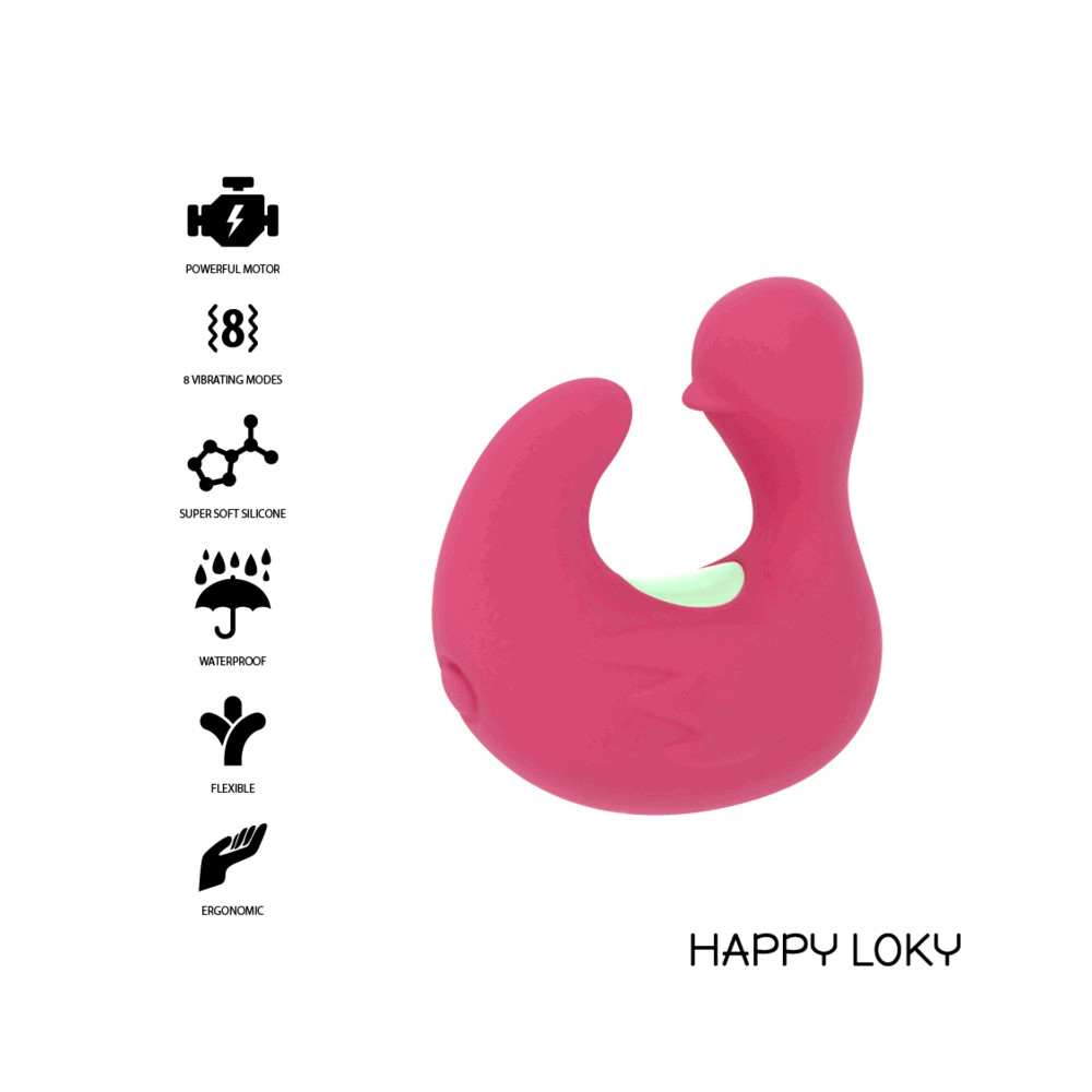 HAPPY LOKY DUCKYMANIA DOIGT STIMULATEUR EN SILICONE RECHARGEABLE