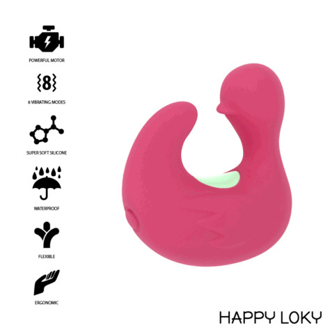 HAPPY LOKY DUCKYMANIA DOIGT STIMULATEUR EN SILICONE RECHARGEABLE