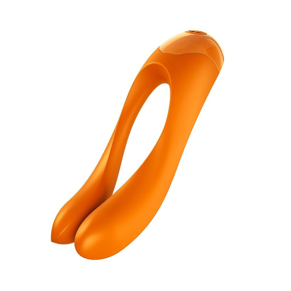 SATISFYER CANDY CANE FINGER VIBRATOR ORANGE