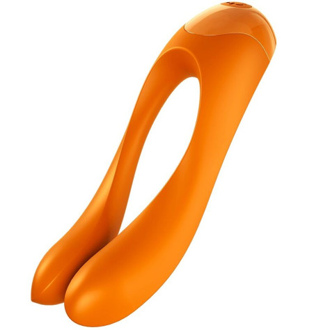 SATISFYER CANDY CANE FINGER VIBRATOR ORANGE